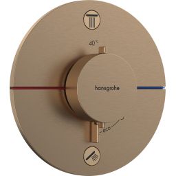 Hansgrohe ShowerSelect Comfort S bateria wannowo-prysznicowa podtynkowa termostatyczna brąz szczotkowany 15556140