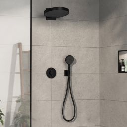 Hansgrohe ShowerSelect Comfort S bateria wannowo-prysznicowa podtynkowa termostatyczna czarny mat 15556670