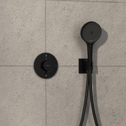 Hansgrohe ShowerSelect Comfort S bateria wannowo-prysznicowa podtynkowa termostatyczna czarny mat 15556670