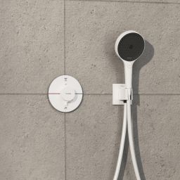 Hansgrohe ShowerSelect Comfort S bateria wannowo-prysznicowa podtynkowa termostatyczna biały mat 15556700