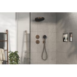Hansgrohe ShowerSelect Comfort S bateria prysznicowa podtynkowa termostatyczna brąz szczotkowany 15562140