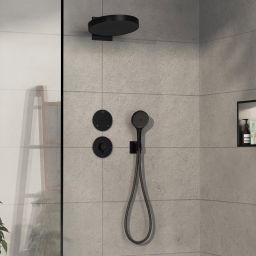 Hansgrohe ShowerSelect Comfort S bateria prysznicowa podtynkowa termostatyczna czarny mat 15562670