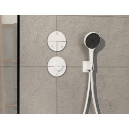 Hansgrohe ShowerSelect Comfort S bateria prysznicowa podtynkowa termostatyczna biały mat 15562700