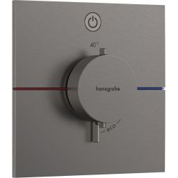 Hansgrohe ShowerSelect Comfort E bateria prysznicowa podtynkowa termostatyczna czarny chrom szczotkowany 15571340
