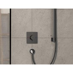 Hansgrohe ShowerSelect Comfort E bateria prysznicowa podtynkowa termostatyczna czarny chrom szczotkowany 15571340