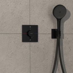 Hansgrohe ShowerSelect Comfort E bateria wannowo-prysznicowa podtynkowa termostatyczna czarny mat 15572670