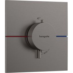 Hansgrohe ShowerSelect Comfort E bateria prysznicowa podtynkowa termostatyczna czarny chrom szczotkowany 15574340