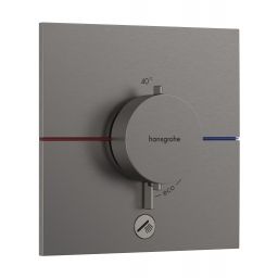 Hansgrohe ShowerSelect Comfort E bateria prysznicowa podtynkowa termostatyczna czarny chrom szczotkowany 15575340