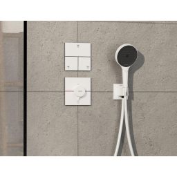 Hansgrohe ShowerSelect Comfort E bateria prysznicowa podtynkowa termostatyczna biały mat 15575700