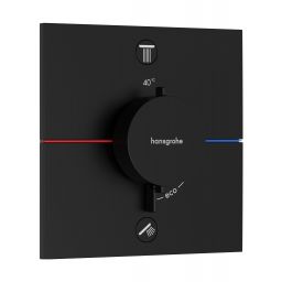 Hansgrohe ShowerSelect Comfort E bateria wannowo-prysznicowa podtynkowa termostatyczna czarny mat 15578670