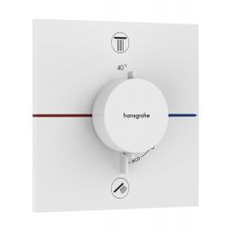 Hansgrohe ShowerSelect Comfort E bateria wannowo-prysznicowa podtynkowa termostatyczna biały mat 15578700