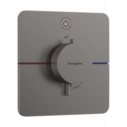 Hansgrohe ShowerSelect Comfort Q bateria prysznicowa podtynkowa termostatyczna czarny chrom szczotkowany 15581340