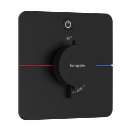 Hansgrohe ShowerSelect Comfort Q bateria prysznicowa podtynkowa termostatyczna czarny mat 15581670