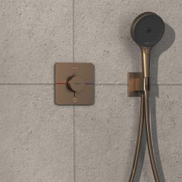Hansgrohe ShowerSelect Comfort Q bateria wannowo-prysznicowa podtynkowa termostatyczna brąz szczotkowany 15583140