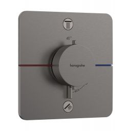 Hansgrohe ShowerSelect Comfort Q bateria wannowo-prysznicowa podtynkowa termostatyczna czarny chrom szczotkowany 15586340