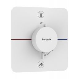 Hansgrohe ShowerSelect Comfort Q bateria wannowo-prysznicowa podtynkowa termostatyczna biały mat 15586700
