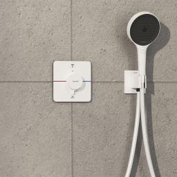 Hansgrohe ShowerSelect Comfort Q bateria wannowo-prysznicowa podtynkowa termostatyczna biały mat 15586700