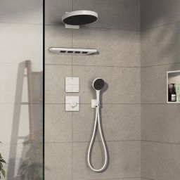 Hansgrohe ShowerSelect Comfort Q bateria prysznicowa podtynkowa termostatyczna biały mat 15588700