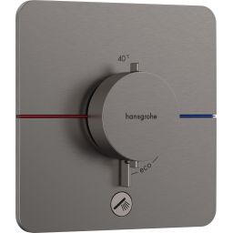 Hansgrohe ShowerSelect Comfort Q bateria prysznicowa podtynkowa termostatyczna czarny chrom szczotkowany 15589340
