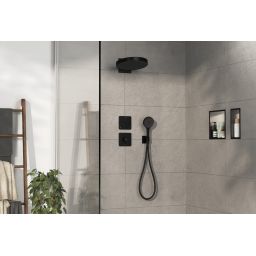 Hansgrohe ShowerSelect Comfort Q bateria prysznicowa podtynkowa termostatyczna czarny mat 15589670