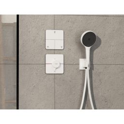 Hansgrohe ShowerSelect Comfort Q bateria prysznicowa podtynkowa termostatyczna biały mat 15589700