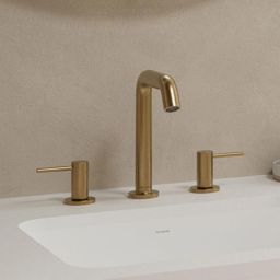 Hansgrohe Tecturis S bateria umywalkowa stojąca 3-otworowa brąz szczotkowany 73330140