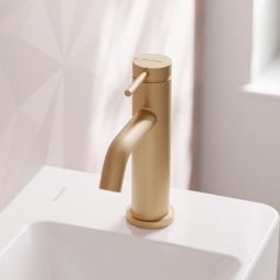 Hansgrohe Tecturis S bateria umywalkowa stojąca CoolStart brąz szczotkowany 73302140