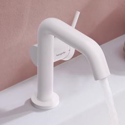 Hansgrohe Tecturis S bateria umywalkowa stojąca CoolStart biały mat 73321700