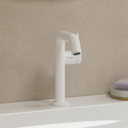 Hansgrohe Tecturis S bateria umywalkowa stojąca CoolStart biały mat 73340700