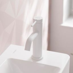 Hansgrohe Tecturis S bateria umywalkowa stojąca CoolStart biały mat 73302700