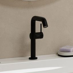 Hansgrohe Tecturis S bateria umywalkowa stojąca czarny mat 73360670