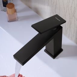 Hansgrohe Tecturis E bateria umywalkowa stojąca czarna 73012670