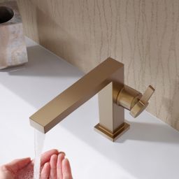 Hansgrohe Tecturis E bateria umywalkowa stojąca brąz szczotkowany 73020140