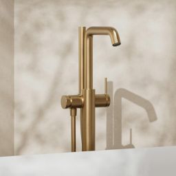Hansgrohe Tecturis S bateria wannowo-prysznicowa wolnostojąca brąz szczotkowany 73440140