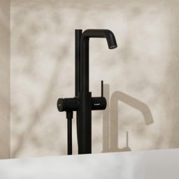 Hansgrohe Tecturis S bateria wannowa wolnostojąca czarny mat 73440670
