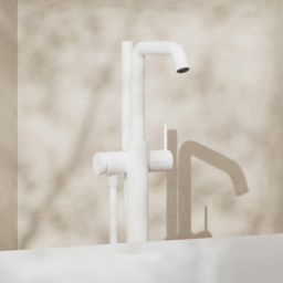 Hansgrohe Tecturis S bateria wannowo-prysznicowa wolnostojąca biały mat 73440700