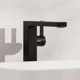 Hansgrohe Tecturis E bateria umywalkowa stojąca wysoka CoolStart czarny mat 73070670