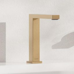 Hansgrohe Tecturis E bateria umywalkowa stojąca 2-otworowa CoolStart brąz szczotkowany 73053140