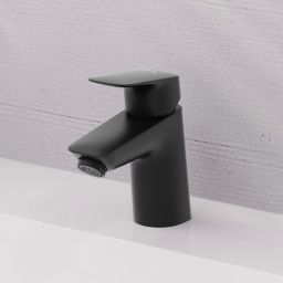 Hansgrohe Logis bateria umywalkowa stojąca czarny mat 71077670
