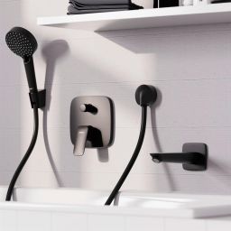 Hansgrohe Logis bateria wannowo-prysznicowa podtynkowa czarny mat 71407670