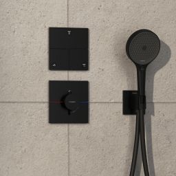 Hansgrohe ShowerSelect Comfort E bateria prysznicowa podtynkowa termostatyczna czarny mat 15574670