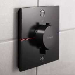 Hansgrohe ShowerSelect Comfort E bateria wannowo-prysznicowa podtynkowa termostatyczna czarny mat 15572670