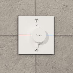 Hansgrohe ShowerSelect Comfort E bateria wannowo-prysznicowa podtynkowa termostatyczna biały mat 15578700