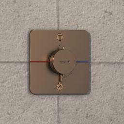 Hansgrohe ShowerSelect Comfort Q bateria wannowo-prysznicowa podtynkowa termostatyczna brąz szczotkowany 15583140