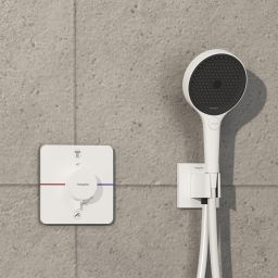 Hansgrohe ShowerSelect Comfort Q bateria wannowo-prysznicowa podtynkowa termostatyczna biały mat 15583700