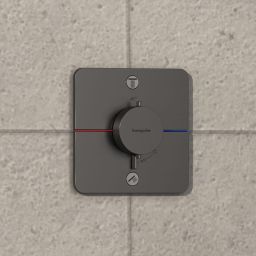 Hansgrohe ShowerSelect Comfort Q bateria wannowo-prysznicowa podtynkowa termostatyczna czarny chrom szczotkowany 15586340