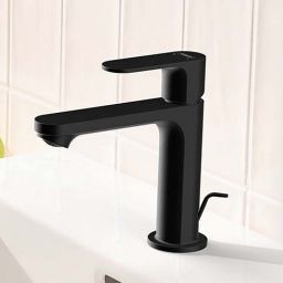 Hansgrohe Rebris S bateria umywalkowa stojąca czarny mat 72520670