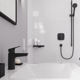 Hansgrohe Logis bateria umywalkowa stojąca czarny mat 71103670