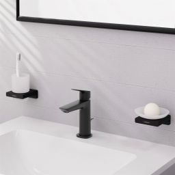 Hansgrohe Logis bateria umywalkowa stojąca czarny mat 71254670