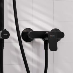 Hansgrohe Logis bateria prysznicowa ścienna czarny mat 71600670